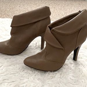 Dark taupe booties